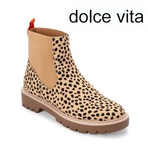 New Dolce Vita Pepper Leopard Chelsea Boot size 8.5